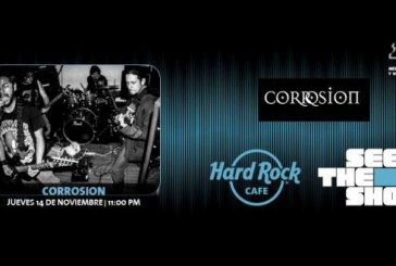 Banda de metal industrial Corrosion en el Hard Rock Cafe