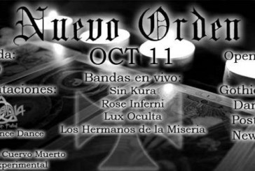Nuevo Orden: Performance, Fiesta y Concierto el 11/10