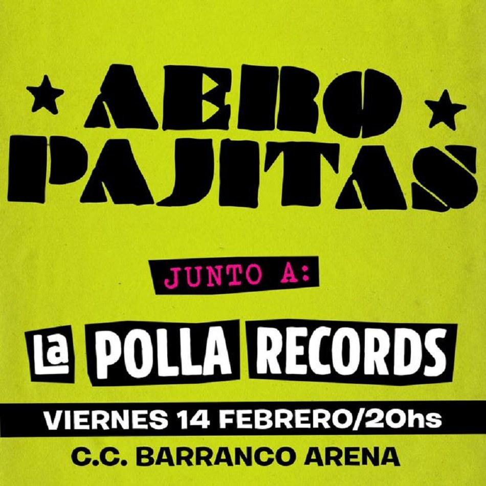 Aeropajitas. Flyer oficial La Polla Records