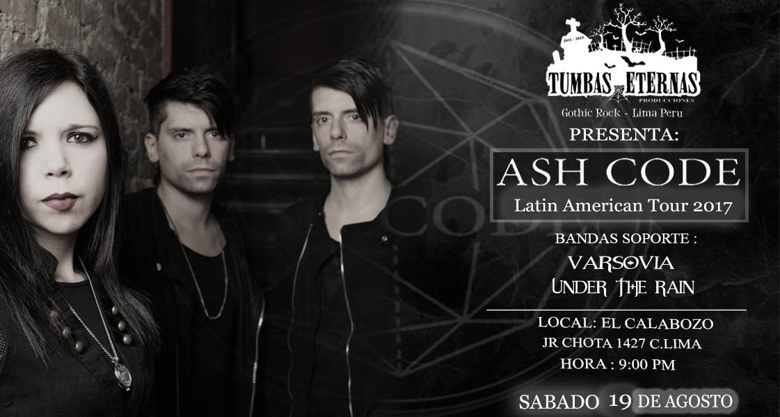 Ash Code en Lima flyer oficial