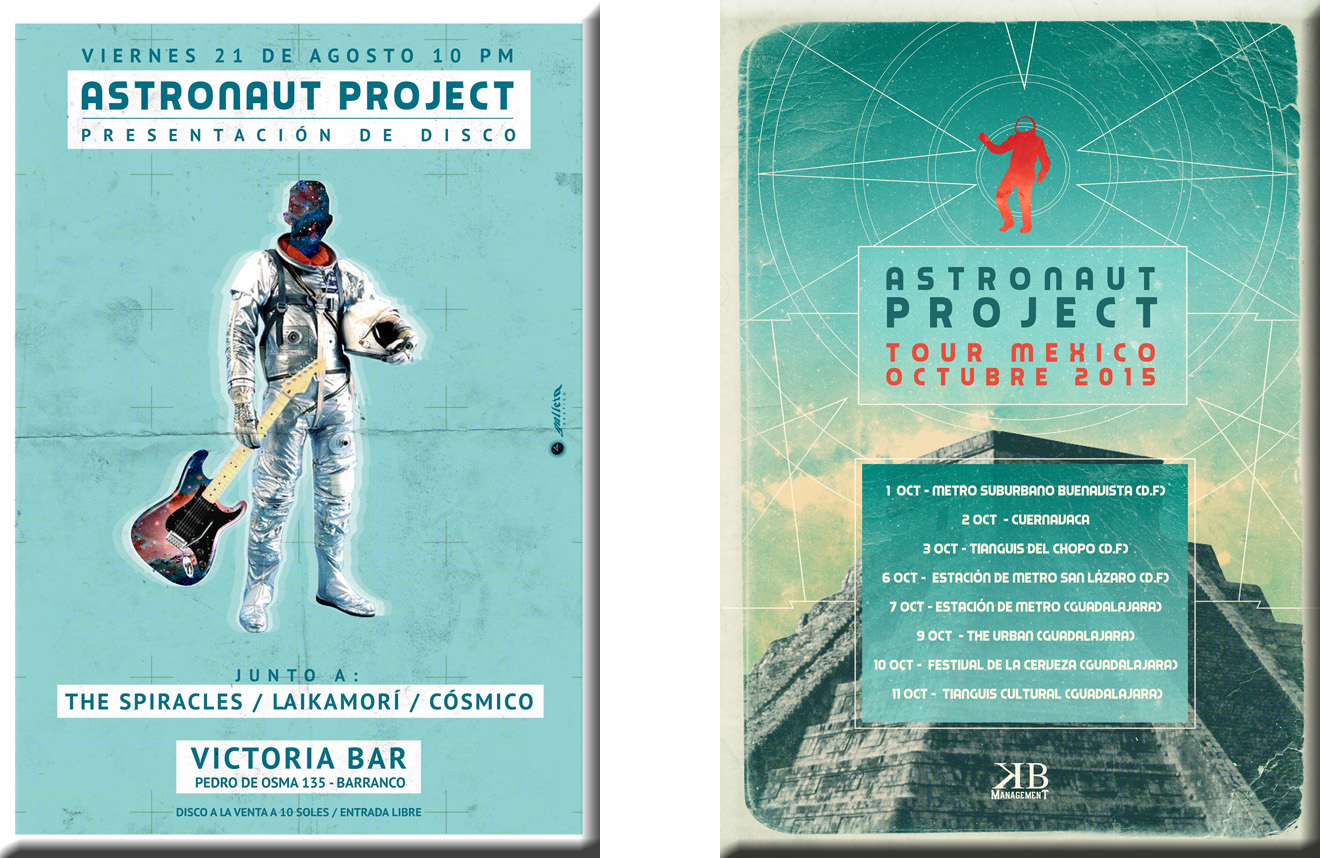 Astronaut Project flyers conciertos