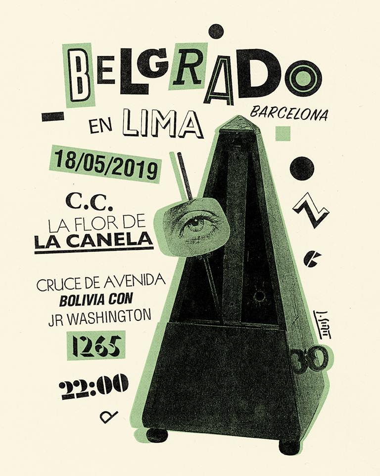 Belgrado en Lima. Flyer oficial