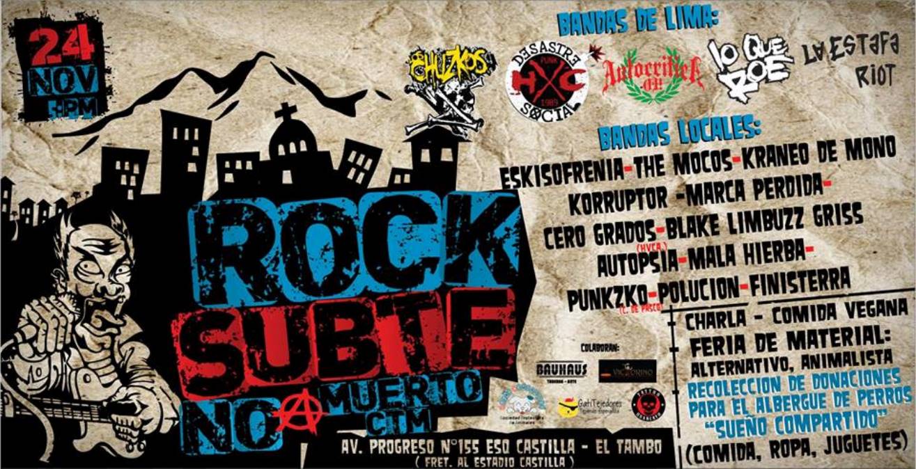 Rock Subte No a Muerto Ctm. Flyer